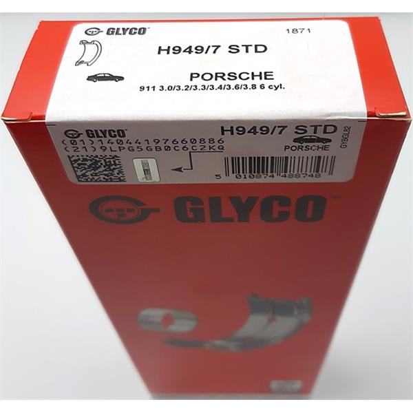 Hauptlagersatz Standard 911 3,0-3,8 Bj. 78 - 98 GLYCO