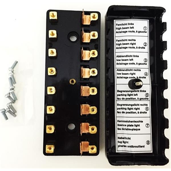 fuse box ( 8 poles with cover ) 911 yr.mfc. 69-73