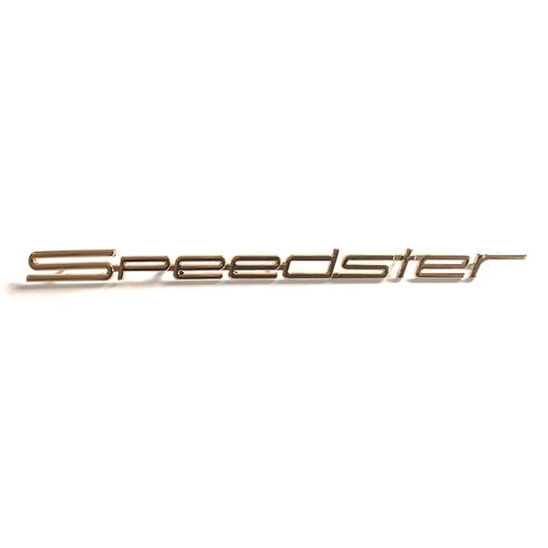 Schriftzug &quot;Speedster&quot; glanzvergoldet 356 Speedster, Kotflügel vorne