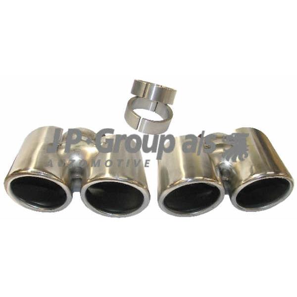 tail pipe set chrome left + right 997 S style