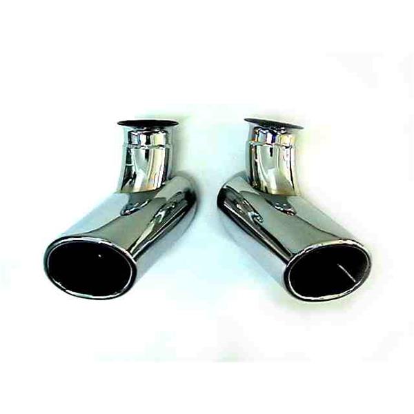 tail pipe set chrome left and right 996