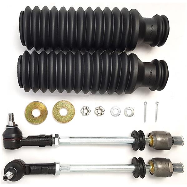 Turbo tie rod kit side left + right including 2 washers, 2 rack boots, 2 cotter pins, 2 end nuts year 69 -89