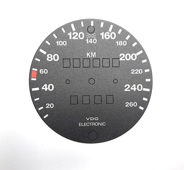 speedo scale for conversion from miles to km/h 911 yr.mfc. 84 - 89