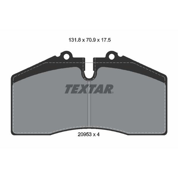 brake pad 20953 964RS / 993 / 968 front Textar
