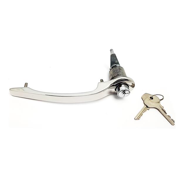 Türgriff chrom links mit Schließzylinder und Schlüssel 911 Bj. 65 - 67