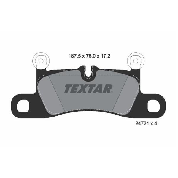 Brake pad 2472101 TEXTAR